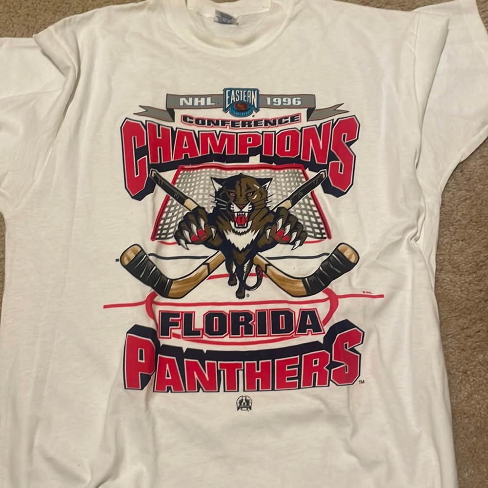 Retro Florida Panthers 1996 EC Championship T-Shirt - Brand New